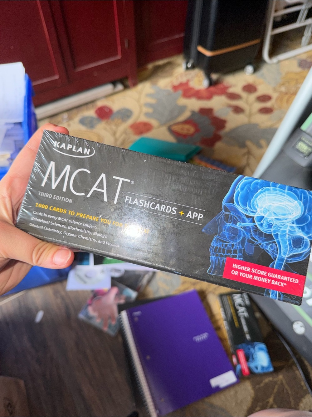 Kaplan MCAT Flashcards (1000) + App - Never Opened!